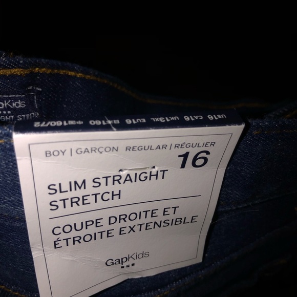 Gap Kids Slim Straight Stretch 16 - Picture 2 of 3